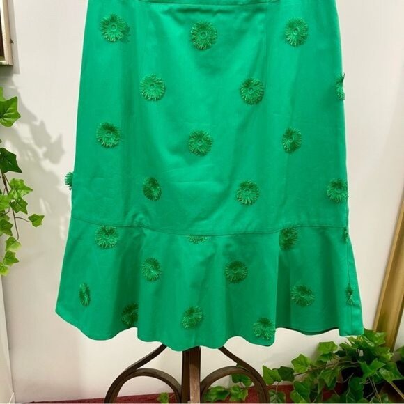 Talbots Flower Applique Fit-And-Flare Dress 2 P - Picture 7 of 10